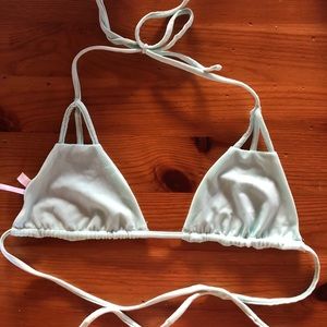 Light blue triangle bikini top!